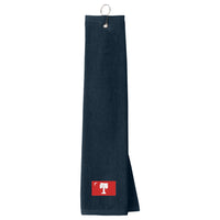 Load image into Gallery viewer, The Citadel, Flag BRP, Port Authority® Grommeted Tri-Fold Golf Towel - Navy
