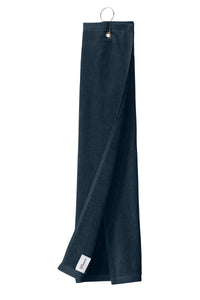 Load image into Gallery viewer, The Citadel, Flag BRP, Port Authority® Grommeted Tri-Fold Golf Towel - Navy

