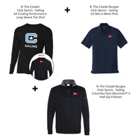 Load image into Gallery viewer, The Citadel, Men&#39;s Players Package, Club Sports- Sailing- A4-N3165-Black, K110-Navy, Columbia 212475-Black
