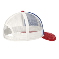 Load image into Gallery viewer, U.S. Flag, Port Authority® Snapback Trucker Cap - Blue/White/Red
