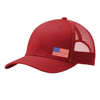 Load image into Gallery viewer, U.S. Port Authority® Snapback Trucker Cap - Red

