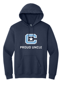 Load image into Gallery viewer, The Citadel Block C Star logo, Proud Uncle,  Heavy Blend™ Hooded Sweatshirt
