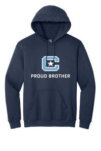 Load image into Gallery viewer, The Citadel Block C Star logo, Proud Brother,  Heavy Blend™ Hooded Sweatshirt
