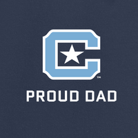 Load image into Gallery viewer, The Citadel Block C Star logo, Proud dad,  Heavy Blend™ Hooded Sweatshirt
