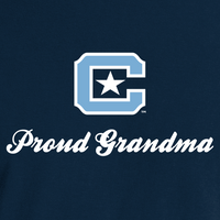 Load image into Gallery viewer, The Citadel Block C, Proud Grandma, Embroidered Comfort Colors ® Ring Spun Crewneck Sweatshirt
