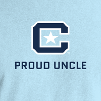 Load image into Gallery viewer, The Citadel Block C, Proud Uncle, Embroidered Comfort Colors ® Ring Spun Crewneck Sweatshirt
