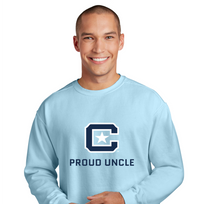 Load image into Gallery viewer, The Citadel Block C, Proud Uncle, Embroidered Comfort Colors ® Ring Spun Crewneck Sweatshirt
