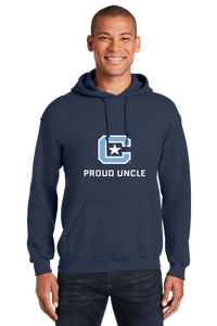 Load image into Gallery viewer, The Citadel Block C Star logo, Proud Uncle,  Heavy Blend™ Hooded Sweatshirt
