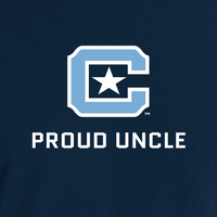 Load image into Gallery viewer, The Citadel Block C, Proud Uncle, Embroidered Comfort Colors ® Ring Spun Crewneck Sweatshirt
