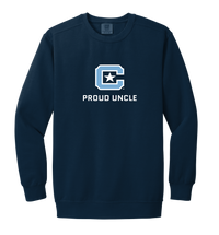 Load image into Gallery viewer, The Citadel Block C, Proud Uncle, Embroidered Comfort Colors ® Ring Spun Crewneck Sweatshirt
