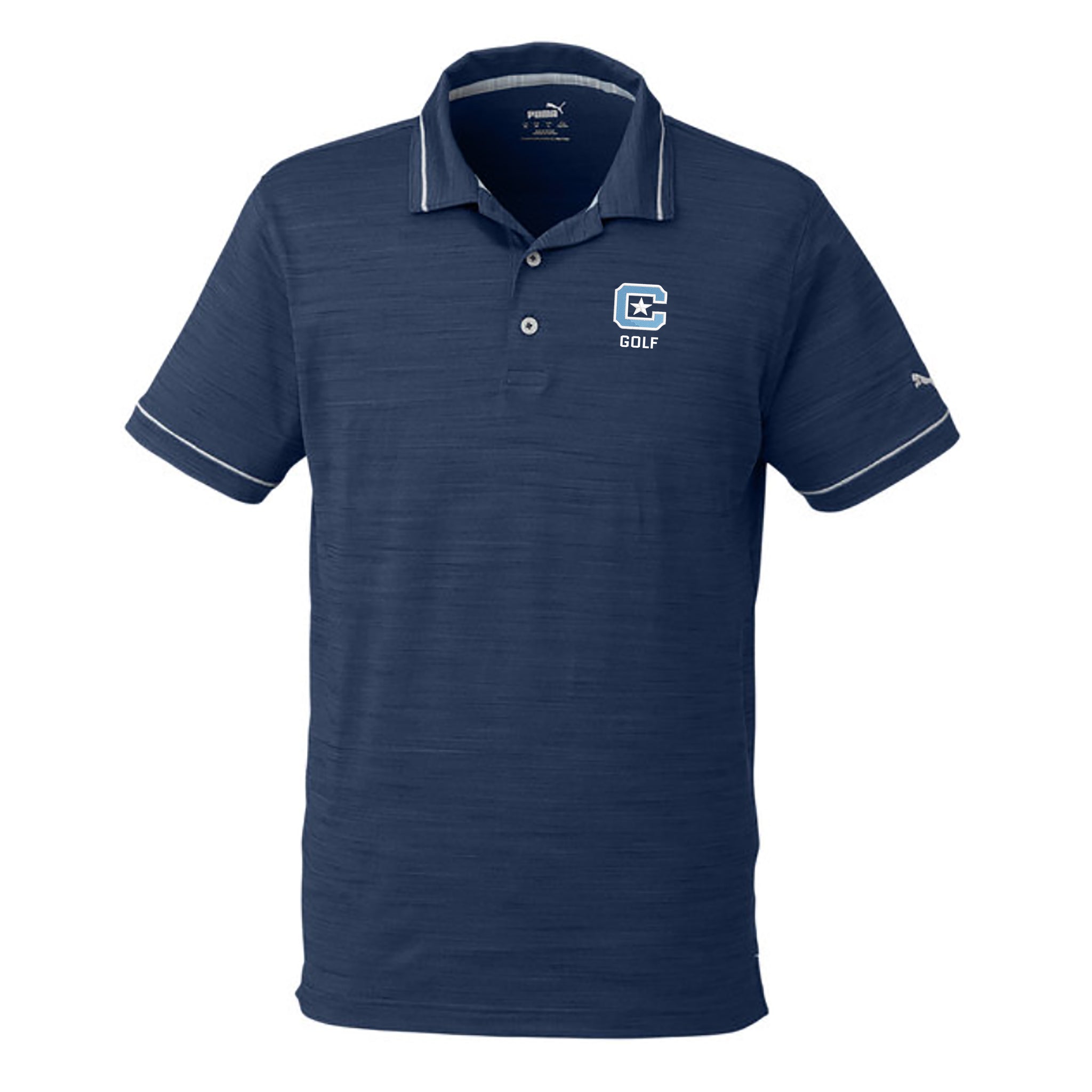 Alphabroder The Citadel C Star Golf Puma Golf Men s Cloudspun Monarch Polo Shirt S Navy Blue