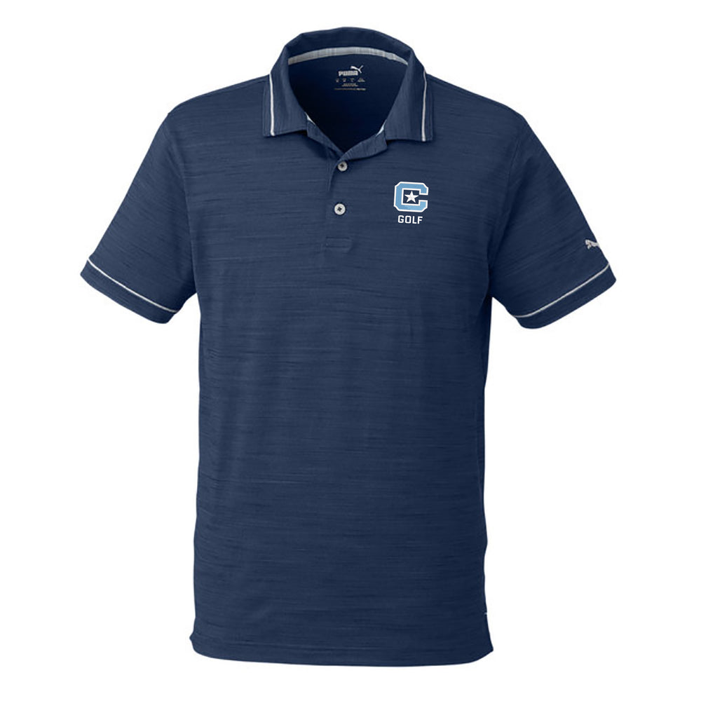 The Citadel, C Star, Golf, Puma Golf Men's Cloudspun Monarch Polo Shirt- Navy
