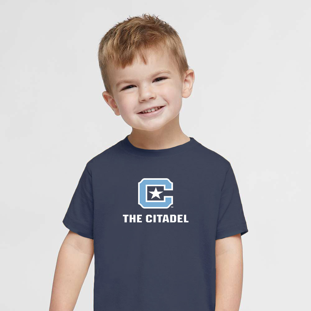 The Citadel, C Star, Toddler Fine Jersey Tee - Navy
