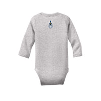 Load image into Gallery viewer, The Citadel, Spike, Rabbit Skins™ Infant Long Sleeve Baby Rib Bodysuit- heather
