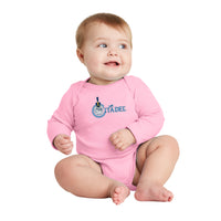 Load image into Gallery viewer, The Citadel, Spike, Rabbit Skins™ Infant Long Sleeve Baby Rib Bodysuit- Pink

