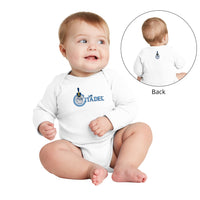 Load image into Gallery viewer, The Citadel, Spike, Rabbit Skins™ Infant Long Sleeve Baby Rib Bodysuit- White
