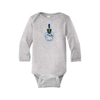 Load image into Gallery viewer, The Citadel Spike Logo, Rabbit Skins™ Infant Long Sleeve Baby Rib Bodysuit - heather
