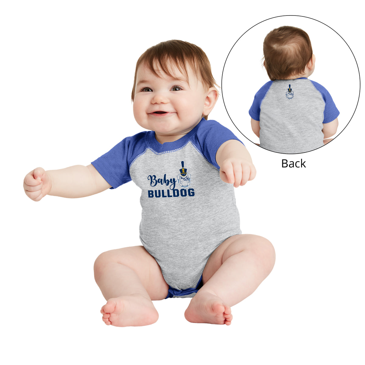 The Citadel, Baby Bulldog, Spike, Rabbit Skins™ Infant Fine Jersey Bodysuit