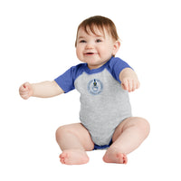 Load image into Gallery viewer, The Citadel Spike, Rabbit Skins™ Infant Football Fine Jersey Bodysuit
