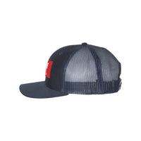 Load image into Gallery viewer, The Citadel, Big Red Palmetto Flag, Richardson - Snapback Trucker Cap- Navy
