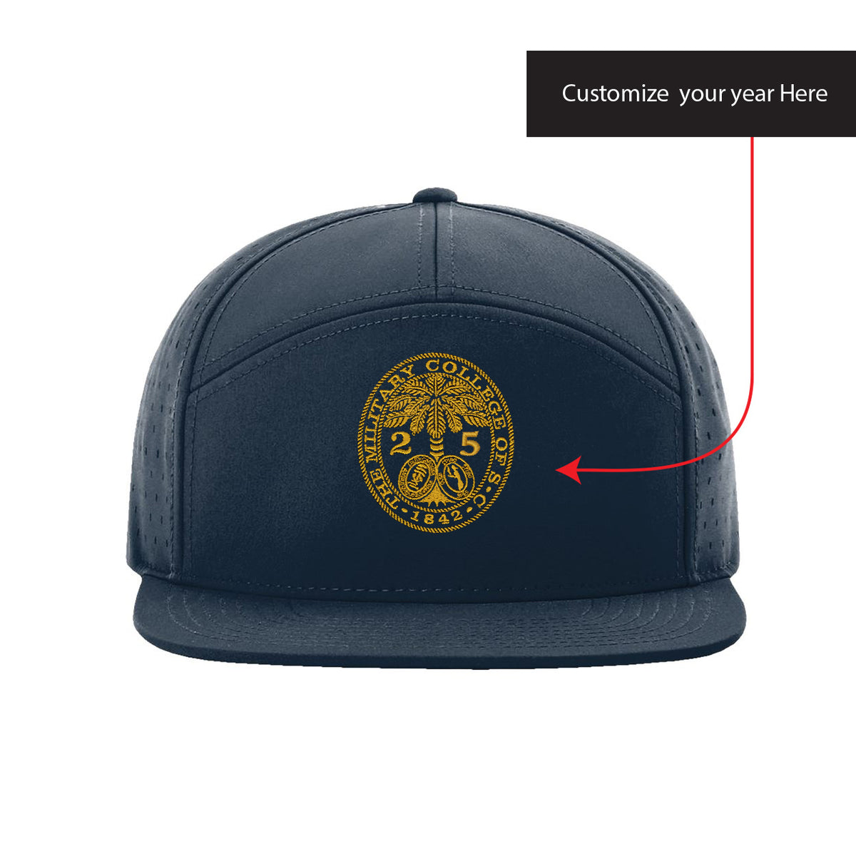 The Citadel, Customizable (Your Year) Reunion Year, Ring Bezel Design, Richardson Cannon Cap