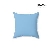 Load image into Gallery viewer, The Citadel, Happy Holidays! Santa Spike, Spun Polyester Square Pillow- Back
