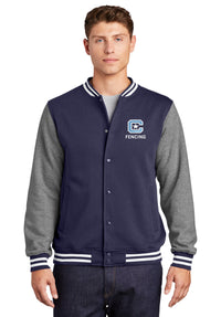 Load image into Gallery viewer, The Citadel C, Club Sports - Fencing, Fleece Letterman Jacket
