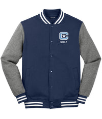Load image into Gallery viewer, The Citadel C, Club Sports - Golf Fleece Letterman Jacket
