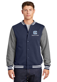 Load image into Gallery viewer, The Citadel C, Sports - Track &amp; Field, Fleece Letterman Jacket- Navy
