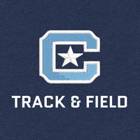 Load image into Gallery viewer, The Citadel C, Sports - Track &amp; Field, Fleece Letterman Jacket- Navy
