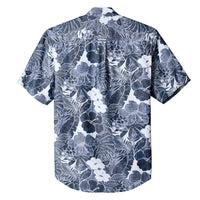 Load image into Gallery viewer, The Citadel, Big Red Flag, Tommy Bahama® Coconut Point Playa Flora Short Sleeve Shirt- Blue Note - Back
