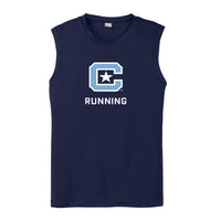 Load image into Gallery viewer, The Citadel, C Star, Club Sport - Running, Sport-Tek® Sleeveless PosiCharge® Competitor™ Tee- Navy
