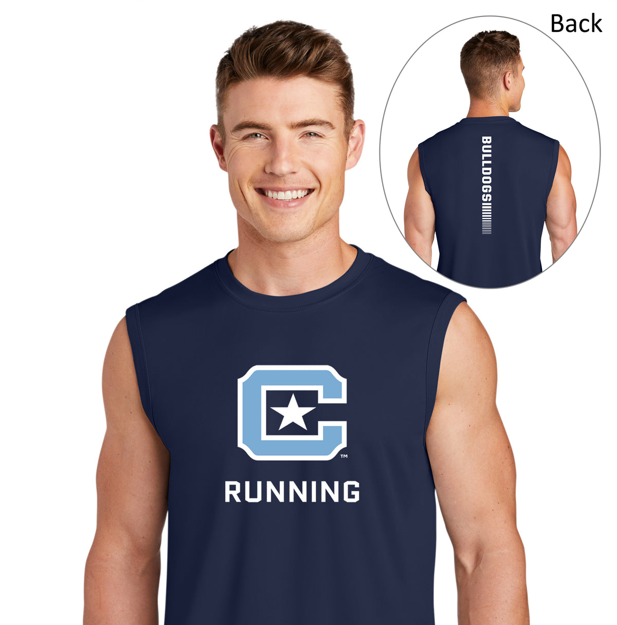 The Citadel, C Star, Club Sport - Running, Sport-Tek® Sleeveless PosiCharge® Competitor™ Tee - Navy