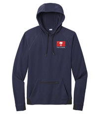Load image into Gallery viewer, The Citadel, Big Red Flag, Sport-Tek® PosiCharge® Strive Hooded Pullover- Navy
