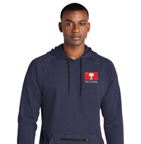 Load image into Gallery viewer, The Citadel, Big Red Flag, Sport-Tek® PosiCharge® Strive Hooded Pullover- Navy
