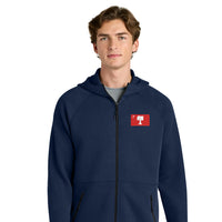 Load image into Gallery viewer, The Citadel, Big Red Flag Embroidered Logo, Phenom Full-Zip Hoodie
