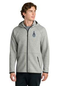 Load image into Gallery viewer, The Citadel, Spike Embroidered Logo, Phenom Full-Zip Hoodie - Athletic Heather
