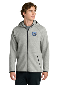 Load image into Gallery viewer, The Citadel, C Star Embroidered Logo, Phenom Full-Zip Hoodie - Athletic Heather
