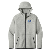 Load image into Gallery viewer, The Citadel, C Star Embroidered Logo, Phenom Full-Zip Hoodie - Athletic Heather
