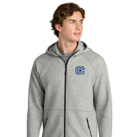 Load image into Gallery viewer, The Citadel, C Star Embroidered Logo, Phenom Full-Zip Hoodie - Athletic Heather
