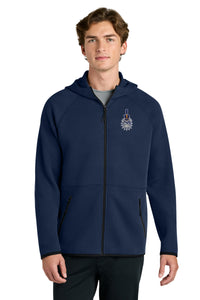 Load image into Gallery viewer, The Citadel, Spike Embroidered Logo, Phenom Full-Zip Hoodie - Navy
