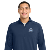 Load image into Gallery viewer, The Citadel Sports - Volleyball, C Star, Sport-Tek® Sport-Wick® Stretch 1/4-Zip Pullover - Navy
