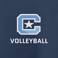 Load image into Gallery viewer, The Citadel Sports - Volleyball, C Star, Sport-Tek® Sport-Wick® Stretch 1/4-Zip Pullover - Navy
