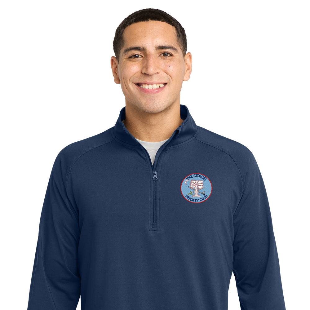 The Citadel, Club Sports - Hockey, Sport-Tek® Sport-Wick® Stretch 1/4-Zip Pullover - Navy