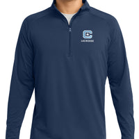 Load image into Gallery viewer, The Citadel Sports - Lacrosse, C Star, Sport-Tek® Sport-Wick® Stretch 1/4-Zip Pullover - Navy
