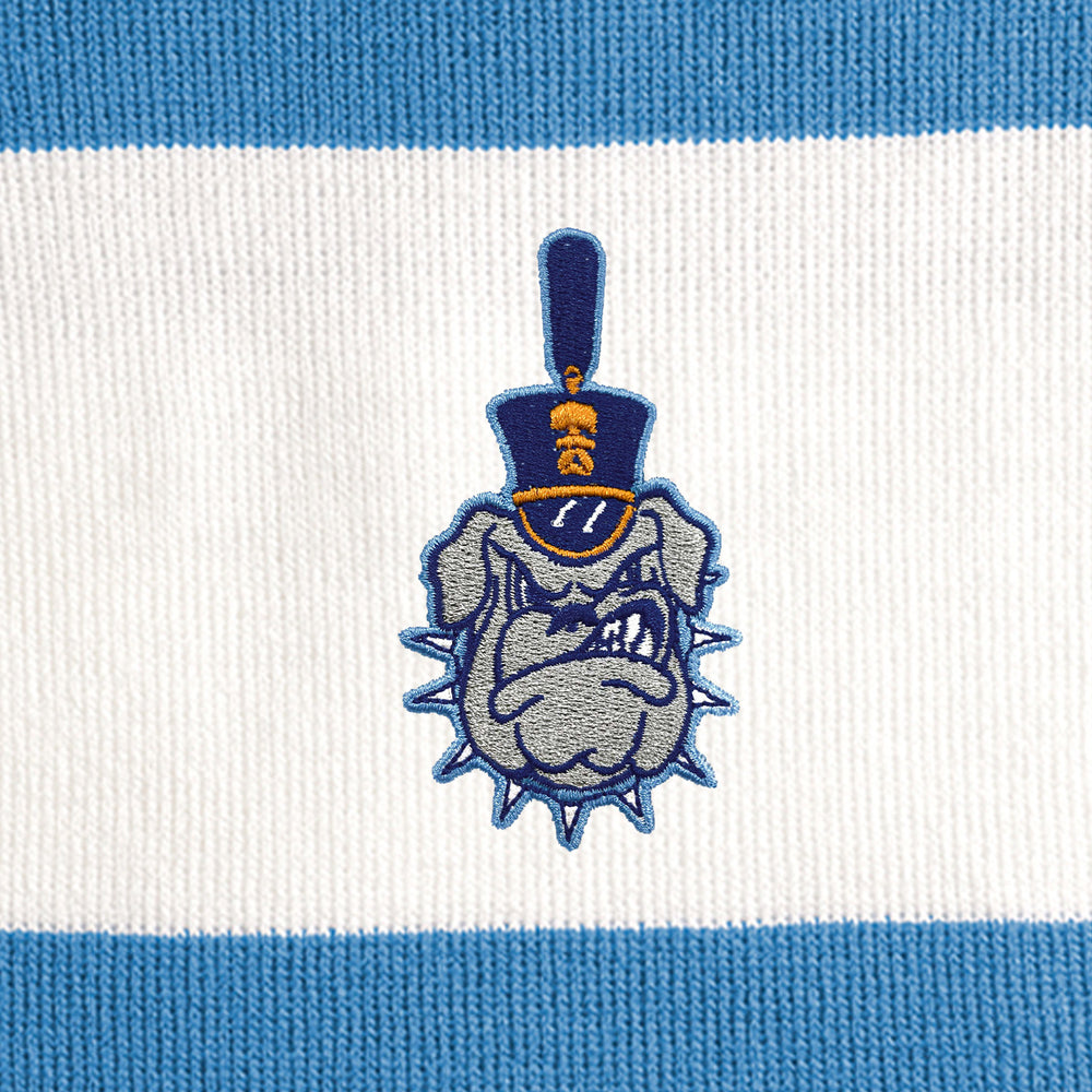 The Citadel, Spike logo Scarf- CArolina Blue/White