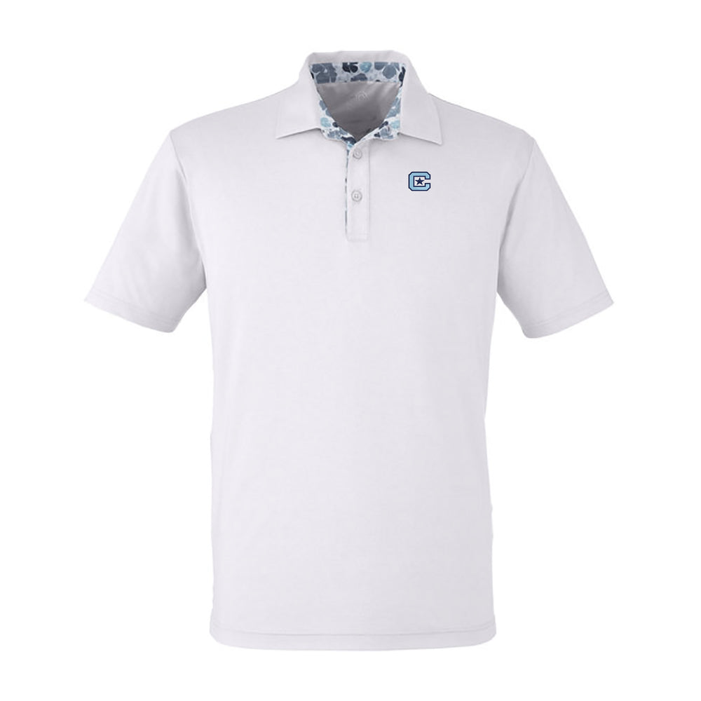 The Citadel, C Star, Swannies Brand, Golf James Polo Shirt- White
