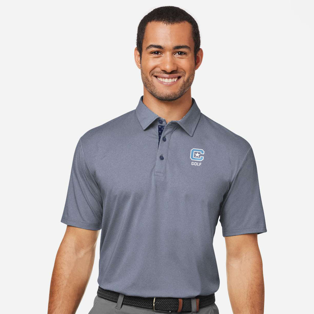 The Citadel, C Star,  Golf, Swannies Golf Men's James Polo Shirt -vNavy Heather