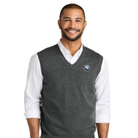 Load image into Gallery viewer, The Citadel, Bulldog, Easy Care Sweater Vest - Charcoal
