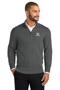 Load image into Gallery viewer, The Citadel, C Star, Port Authority® Easy Care 1/4-Zip Sweater - Charcoal
